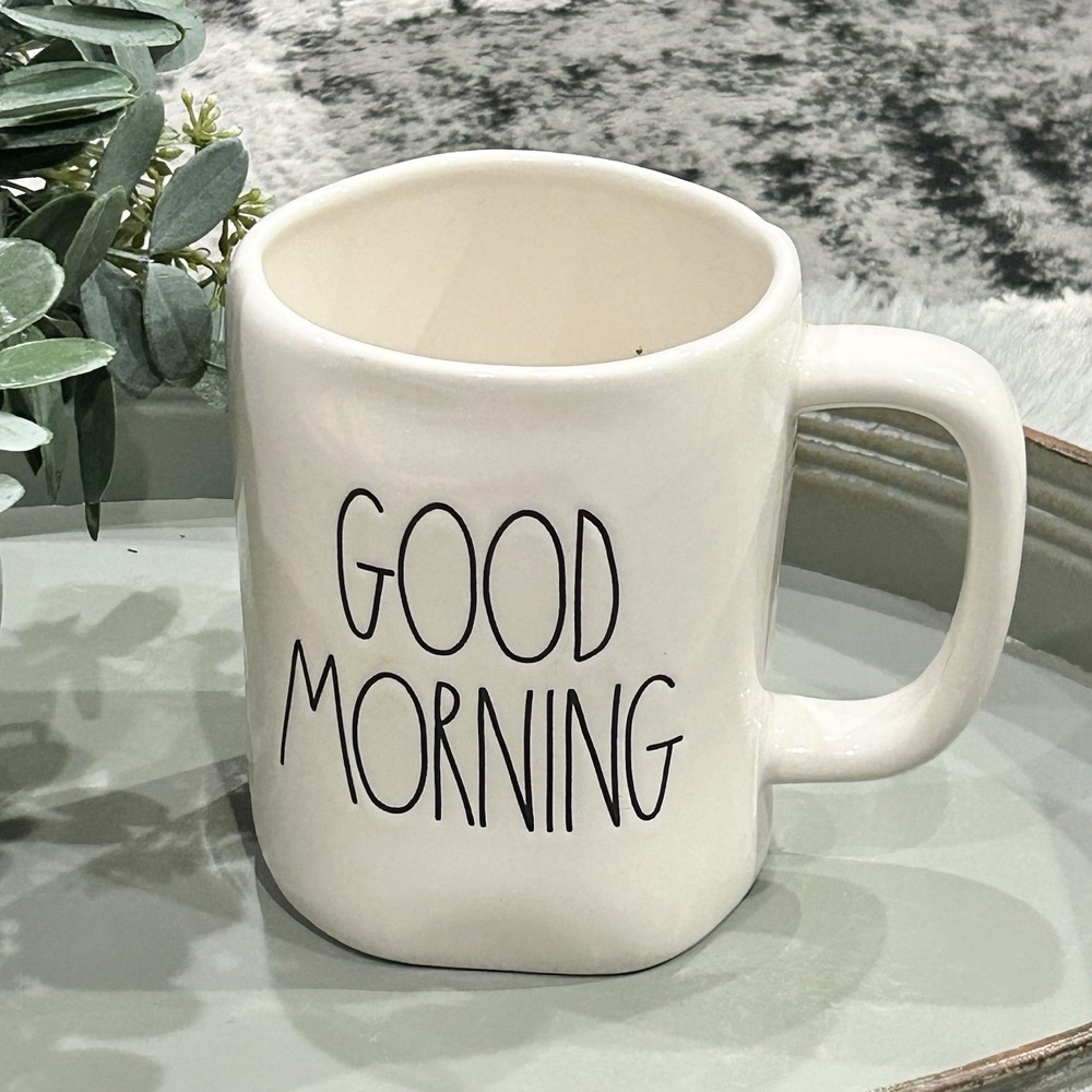 Rae Dunn GOOD MORNING Coffee Mug Artisan Collection by Magenta